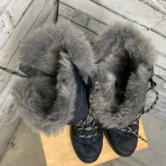 Sorel Whitney Lace Black Tall Faux Fur Trim Boot - Picture 11 of 14